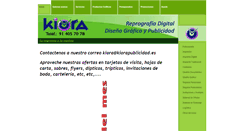 Desktop Screenshot of kiorapublicidad.es